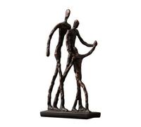 Qianly Freestanding Resin Figurine | Modern Minimalist Look, Decorative Statue, carved, Ornament, for Living Room, Office, Bookshelf, Art Lovers, Bronze