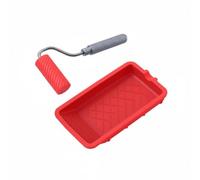 Qianly Glue Application Tray Coating Roller Kit With Silicone Tray And Textured Spreader Aluminum Alloy Handle For Control suitable for carpentry projects furniture making hobby workshops, Rl-9217