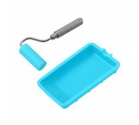 Qianly Glue Application Tray Coating Roller Kit With Silicone Tray And Textured Spreader Aluminum Alloy Handle For Control suitable for carpentry projects furniture making hobby workshops, Rl-9217b