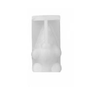 Qianly Gnome Silicone Cast Maker Gnome Candle Cast Easy to Release for DIY Enthusiasts, Soap Makers, Gift Making, Party Decoration, Workshop, Clover Gift
