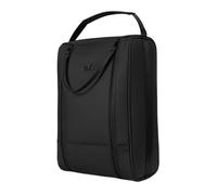 Qianly Golf Footwear Case Shoe Carrier Bag Organizer Tote with Large Capacity Interior and Structured Shape Portable Hand Carry for Course Rounds Practice Days Short Trips, Array, Black