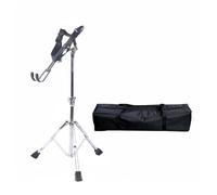Qianly Hand Drum Stand Electroplated Finish African Drum Stand Heavy Duty Bracket for Drummers, Practice Sittings, 28 Tube Stand + Bag
