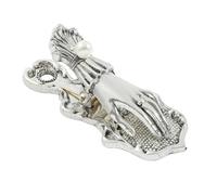 Qianly Hand Shaped Journal Clip Elegant Metal Clip with Bead-shapedShaped Paperclip for Gift Wrapping, Array, Ancient Silver-C, Individual Packaging