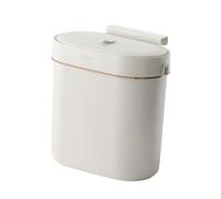 Qianly Hanging Kitchen Trash Can Compost Bin Trash Can Bathroom Toilet Garbage Bin for Office, L
