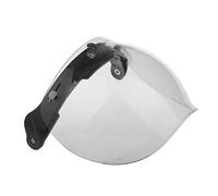 Qianly Helmet Visor with Lens, Open Visor, Flip-, Classic Helmet Part, Adjustable Button Design, Clear