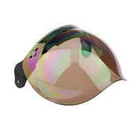 Qianly Helmet Visor with Lens, Open Visor, Flip-, Classic Helmet Part, Adjustable Button Design, Colorful