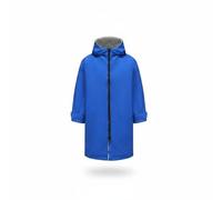 Qianly Hooded Changing Robe Waterproof Surf Poncho Robe Machine Washable Windproof Changing Coat for Kids, Surfing, Outdoor, Blue Grey, L