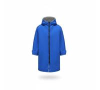 Qianly Hooded Changing Robe Waterproof Surf Poncho Robe Machine Washable Windproof Changing Coat for Kids, Surfing, Outdoor, Blue Grey, S