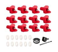 Qianly Horizontal Watering System for Chickens with Nipples for Poultry, 12pcs