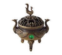 Qianly Incense Burner Holder Incense Cone Holder Table Ornament for Bedroom, Phoenix