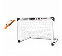 Qianly Indoor Outdoor Foldable Soccer Net System Foldable Soccer Goal Storage Bag for Training, White, Large 120x80cm