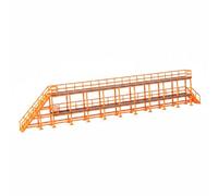 Qianly Industrial Model Walkway Railway Accessory Diorama Structure Build With Double Deck Trestle And Stair Access Suitable for station scenes collector layouts, T72B Inspection Table