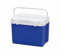 Qianly Insulated Container with Ice Pack Portable Insulated Transport Container Wipe-Clean Storage Box with Handle for Care, 18L, Blue, Portable Handle, PU Insulation, 72h Cold Retention