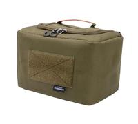 Qianly Insulated Food Bag, Picnic Transport Bag Made of Waterproof Polyester with A Large Interior for Camping, Garden Parties, And Travel, green