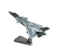 Qianly J-20 Model with Display Stand 1/100 Concealment Pattern J-20 Model Plane Accurate Die-Cast Fighter Jet for Office Decor, 1 72 Retractable Landing Gear Service Edition