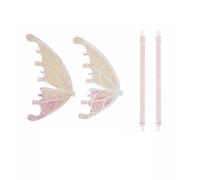 Qianly Lightweight Butterfly | Translucent Panels, Fairy, Music, Costume Accessory, for School Events, Warm White