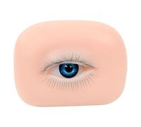 Qianly Makeup Practice Board, Face Model, Makeup Training, Eyelash Face Mannequin, Realistic Skin Look for Cosmetic School And Private Use G, Left