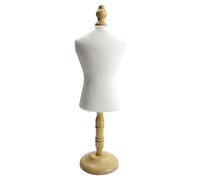 Qianly Mannequin Display Stand Wooden Earring Holder Jewelry Necklace Bust Cat Dog Clothes Mannequin Suitable for Doll Clothes Pet Clothes, S