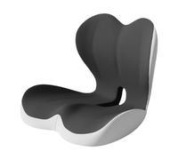 Qianly Memory Foam Seat Cushion, Ergonomic Seat Pad with Breathable Mesh Surface and Support for Office, Car Seat, Home, Gray