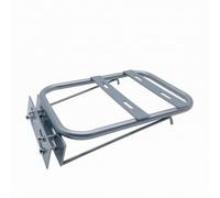 Qianly Metal Rear Luggage Rack with Mounting Bracket Adjustable Motorcycle Rear Luggage Rack for Daily Commuting, White