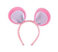Qianly Mice Ears Headband Hair Accessories Hair Hoop for Prom Masquerade Stage Show, Pink