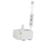 Qianly Mini Aquarium Pump 3W USB Adjustable Portable Small Convenient Submersible Pump 150cm Cable for Indoor Outdoor Pool, Side Filter Set