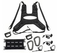 Qianly Motorcycle Tank Vest Harness Heavy-Duty Motorcycle Tank Harness with D-Rings Low-Profile for Motorcyclists, style to 1