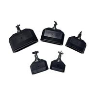 Qianly Mountable Percussion Blocks High and Low Pitch Tones Mountable Temple Blocks Good Sound Cowbell Substitute for Studio Sound Production, Band Practice, Black