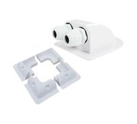 Qianly Mounting Brackets Kit Photovoltaic Panel Holder RV Kit for Decks Or Other Flat Roofs, White