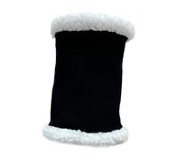 Qianly Muffs, Quiet Ear Cover Costume for Dogs, Ear Wraps for Hair Styling, Snood Ear Cover for Pets, M Black