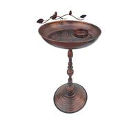 Qianly Outdoor Metal Bird Feeder for Garden Use, Large Capacity for Bird Lovers, Bronze