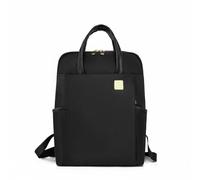 Qianly Oxford Backpack Material Laptop Backpack Twin Handle Design Bag for Students, Office, Black