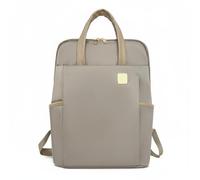 Qianly Oxford Backpack Material Laptop Backpack Twin Handle Design Bag for Students, Office, Khaki