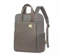 Qianly Oxford Backpack Material Laptop Backpack Twin Handle Design Bag for Students, Office, Khaki 763