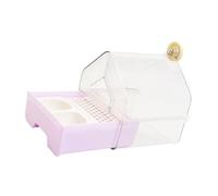 Qianly Parrot Bathing Box Bird Shower Stable Multifunctional Cage Accessory Accessories Parrot Bath Tub for Mannikin Budgerigar, Purple