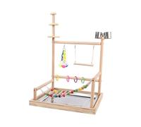 Qianly Parrot Playground Parrot Play Stand Cage Accessories Parrot Table Stand Parrots Macaws Parakeets Conures