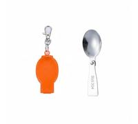Qianly Picnic Cutlery Folding Spoon Utensil Set Portable Travel Tableware Multi Tool Stainless Steel Construction Compact Case Foldable Design Suitable for, Org Single