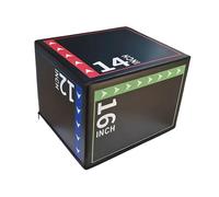 Qianly Plyometric Jump Box for Strength Training, Heavy Duty Plyo Jump Box Kids Adults Multi-Functional Jumping Exercise Equipment Gym Step up Boxes Platform for Fitness Exercise Workout, Style D