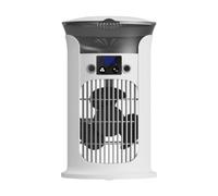 Qianly Portable Air Conditioner Humidifier Silent 7 Color Lights 3 Speeds Air Conditioning Fan Cooling Fan for Dorm Home Desk, white