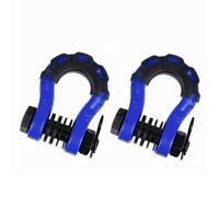 Qianly Portable Bow Shackle Secure Threaded Pin, Recovery Shackle, Reliable, Shackles, for Towing, Blue