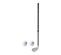 Qianly Portable Telescopic Thumb, Non-Slip TPE Handle, Lightweight with 2 Balls, Oversized Aluminum Alloy Head, Black