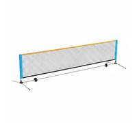 Qianly Portable Tennis Net Frame Foldable Height Adjustable Net Frame Quick Setup Sports Gear for Children, Training, 5.1 Meters, Stainless Steel, Height Adjustable, With Net, ABS Connectors