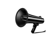 Qianly Portable Voice Amplifier Megaphone Speaker Loudspeaker With Strong Far Reaching Sound And Clear Speech Flexible Playback, 40W High Power Megaphone Black