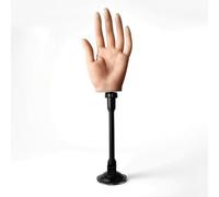 Qianly Practice Hand with Stand Silicone Nail Hand with Stand Adjustable for Beginners, Array, Light Skin Tone
