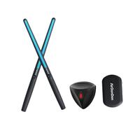 Qianly Professional Air Drum Sticks for Electronic Drums, for Drum Enthusiasts, Converter 1 Pedals