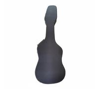 Qianly PU Electric Guitar Case Secure Electric Guitar Hard Case Shock-Absorbing for Transport, Array, Black