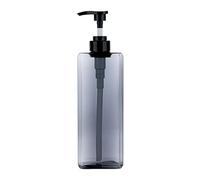 Qianly Pump Soap Dispenser Bottle Acrylic Refillable Liquid Hand Jar Dispenser Hand and Dish Soap Dispensers for Bathroom, Kitchen, Laundry Room Countertop Shampoo, 1000ml grey