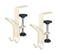 Qianly Purse Hook for Table Purse Holder Handbag Holder, Premium, Adjustable Display Stand, White 2 Pack