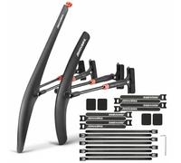 Qianly Quick Release Cycle Mudguard Full Coverage Front and Rear Bike Fenders Impact Resistant Front and Rear Mud Flaps for Road Cyclists, Commuting, Road Front Rear