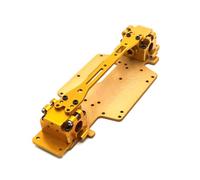 Qianly RC Car Chassis with Hardware Precision-Machined RC Chassis Plate High-Strength for Hobbyists, Gold